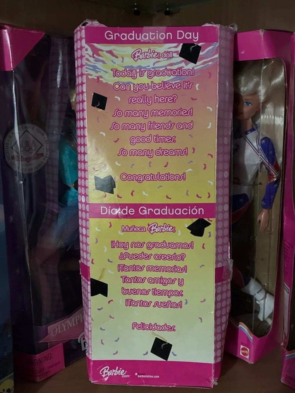 Barbie Graduation Day Doll in Black Gown with Beige Teddy